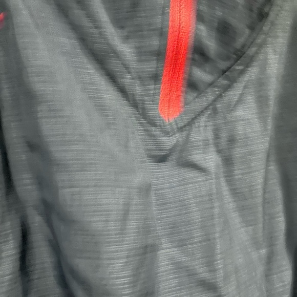 Nike 1/4 Zip Windbreaker Pullover Size Medium Gray/Red - Picture 3 of 13